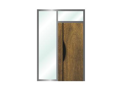 Natur pur verbindet einen eleganten Griff mit Holz